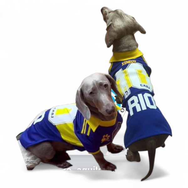 Producto - Camiseta Boca Juniors para perros Salchicha por talle
