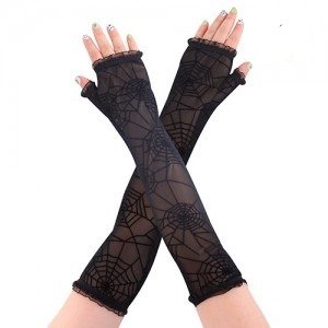 Producto - MITONES TELARAÑA NEGROS 55cm X1