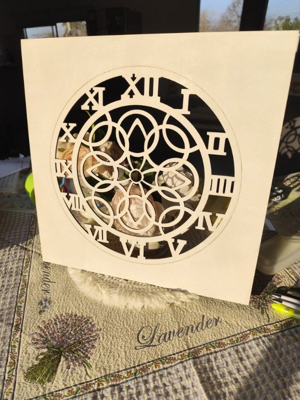 Producto - Reloj mandala MDF 30 x 30
