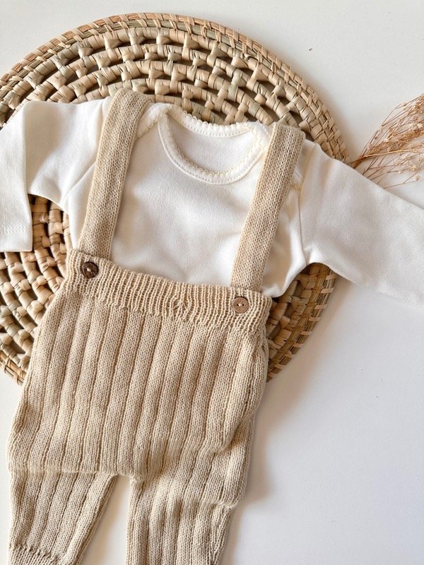 Producto - Jardinero + Body - Beige claro