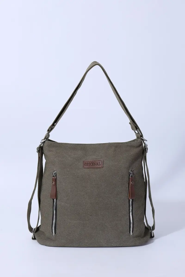 Producto - Cartera o mochila rústica verde