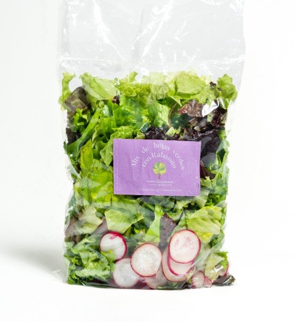 Producto - Topping - Mix de hojas Verdes con rabanitos - Agroecológico