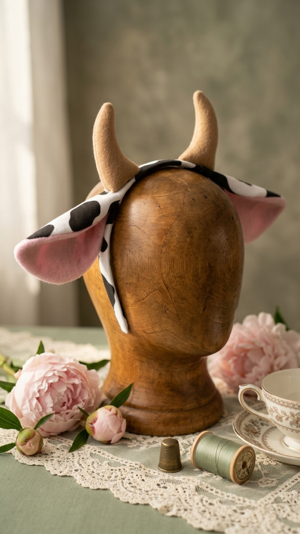 Producto - Vincha de vaca int.Rosa - 3