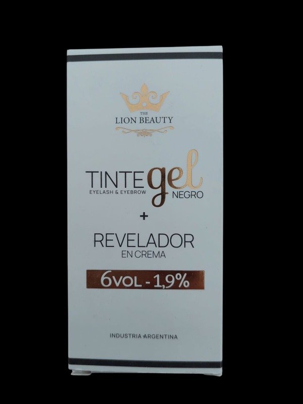 Producto - KIT TINTE GEL NEGRO + REVELADOR EN CREMA -  THE LION BEAUTY - 0