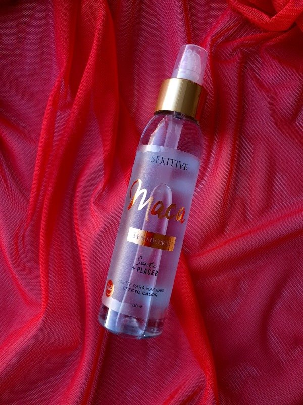 Producto - Aceite para masajes efecto calor con Maca