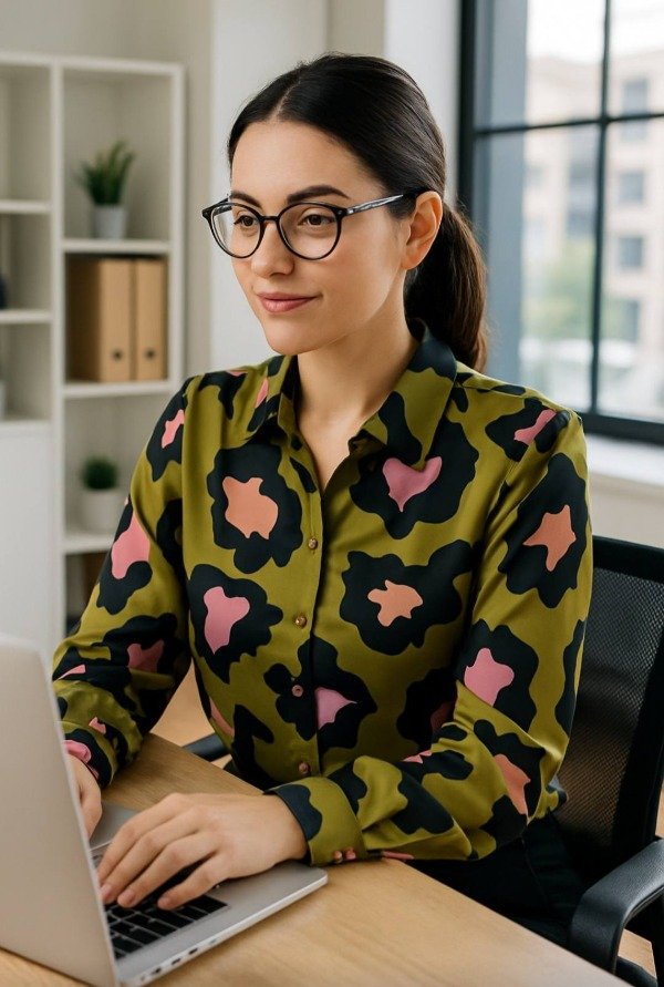 Producto - Camisa seda print