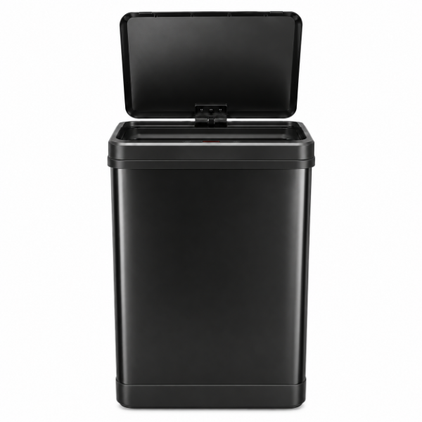 Producto - Tacho De Basura Inteligente Apertura Sensor Acero Inoxidable 50L y 30L Negro - 1