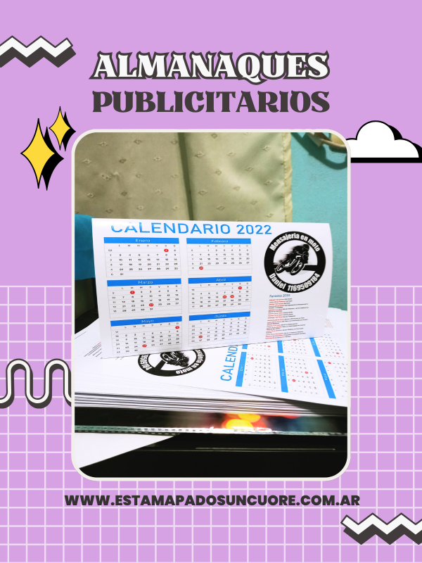 Producto - Almanaques Publicitarios con Logo - triangulo para escritorio