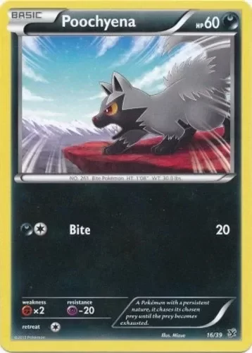Producto - Poochyena - 16/39 -  XY Kalos Starter Sets
