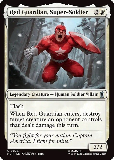 Producto - Red Guardian, Super-Soldier