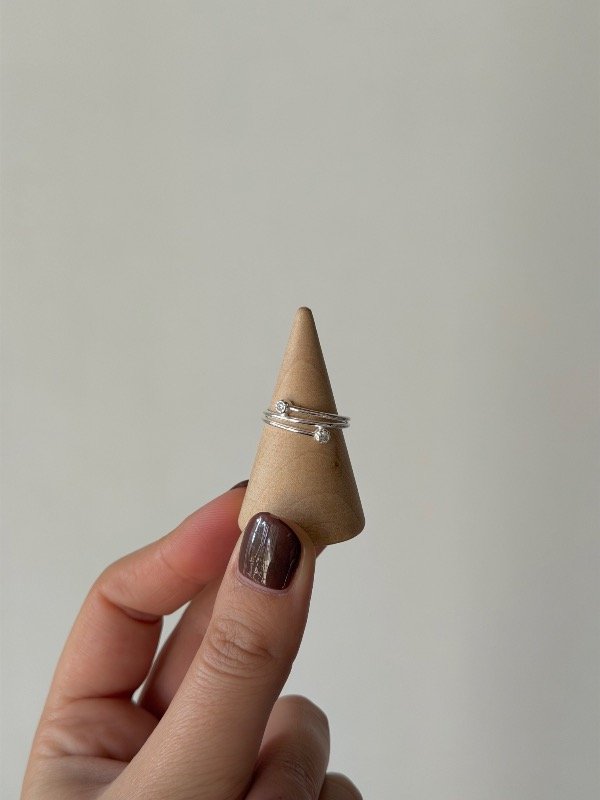 Producto - Anillo con 2 cubics 17 mm