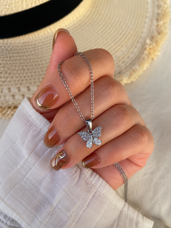 Producto - Collar Mariposa Strass y Cubic A.Q