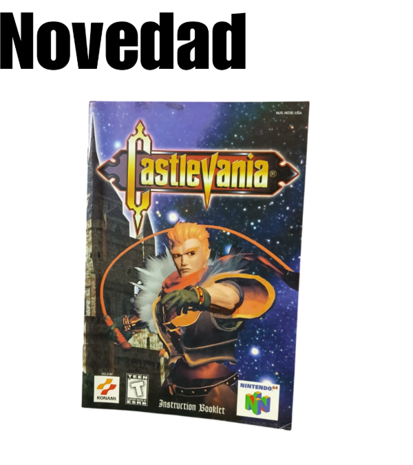 Producto - Manual de Castlevania Nintendo 64