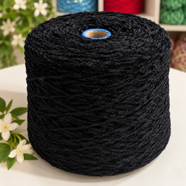 Producto - Bobina de CHENILLE NEGRO #392 - 0