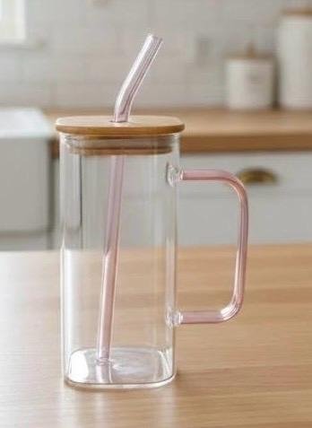 Producto - VASO DE VIDRIO CON SORBETE 350CC