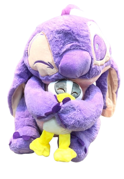 Producto - PELUCHE CON MANTA STITCH LILA