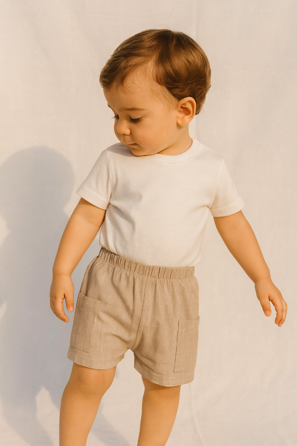 Producto - SHORT CARGO LINO BEBÉ