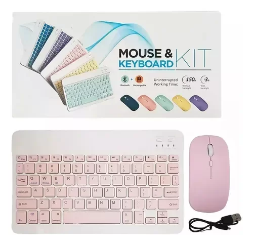 Producto - Kit de mouse de teclado Bluetooth inalámbrico Combos de 10 pulgadas
