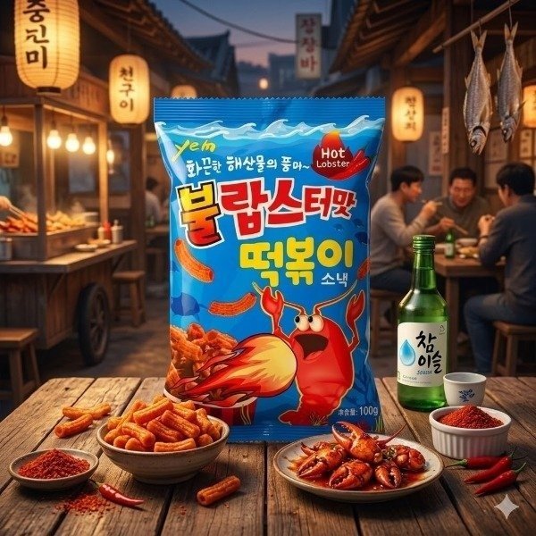 Producto - Snack Coreanos Tapokki sabor Langosta (100g)