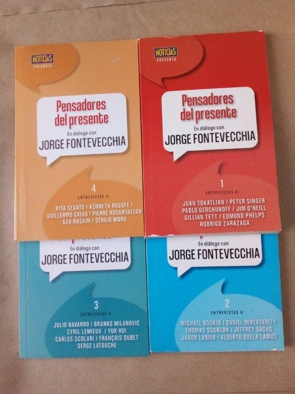 Producto - Pensadores del presente - Fontevecchia Segato Dubet Phelps - Perfil 2021 - 4vols