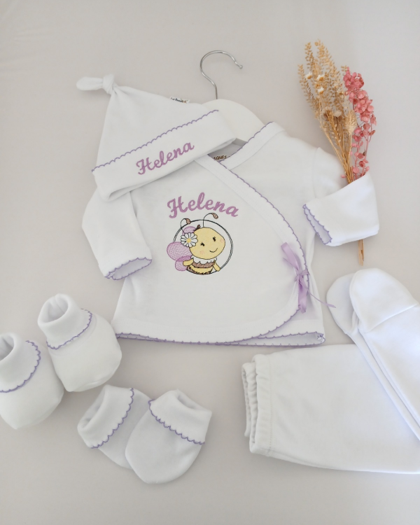 Producto - Ajuar personalizado abejita lila