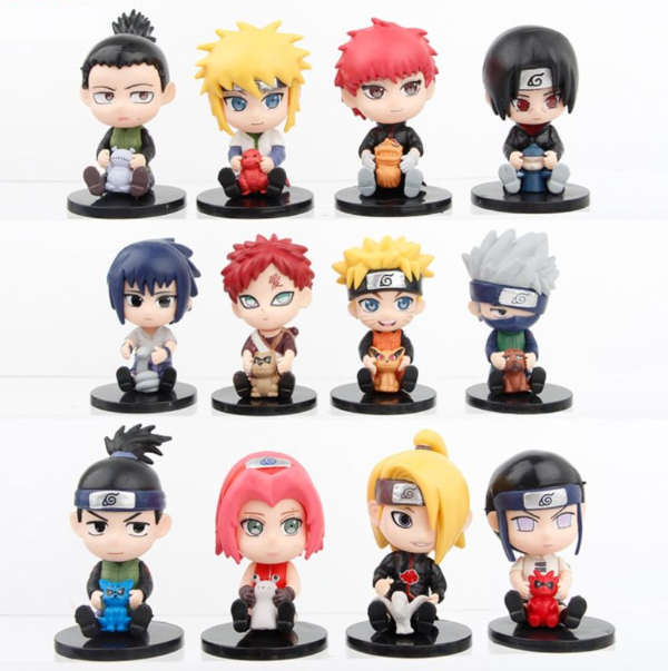 Producto - Gashapones Naruto con animalitos 8cm - en dúo - (ingrese para elegir)