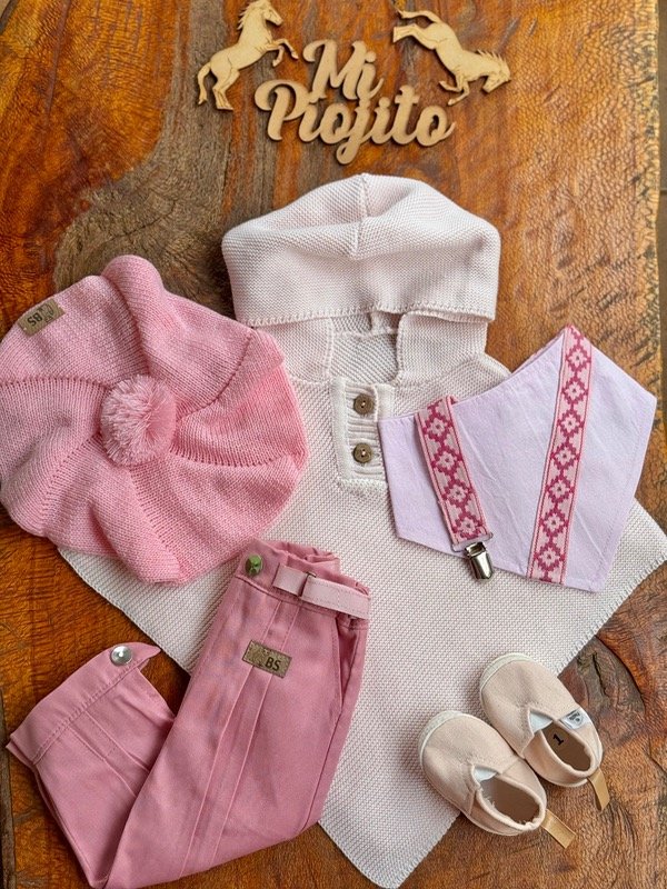 Producto - Poncho de hilo Rosa Pastel - 3