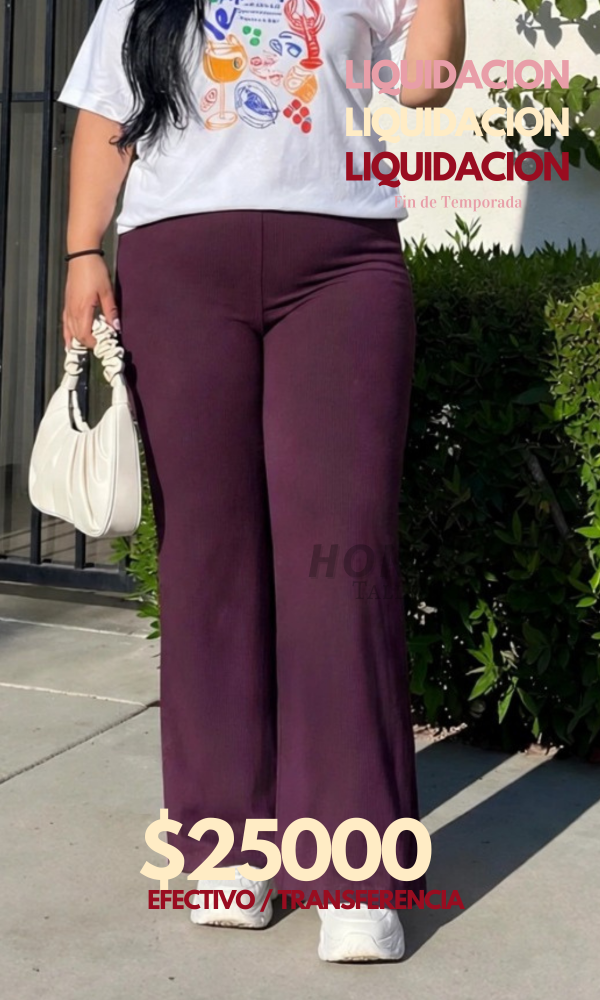 Producto - Pantalón de Ribb Violeta