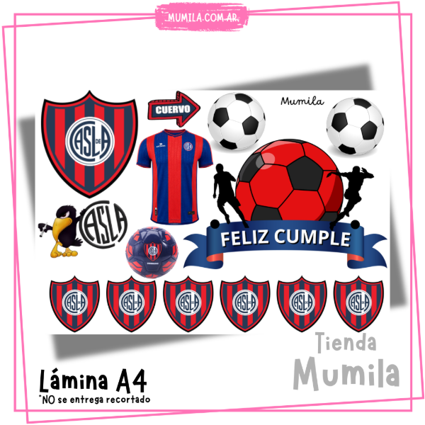 Producto - Lamina papel foto Topper San Lorenzo EN STOCK