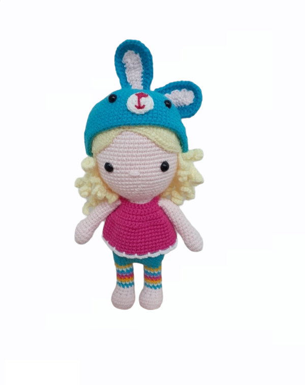 Producto - MUÑECA JAZ CON GORRO DE CONEJITO - POR ENCARGO