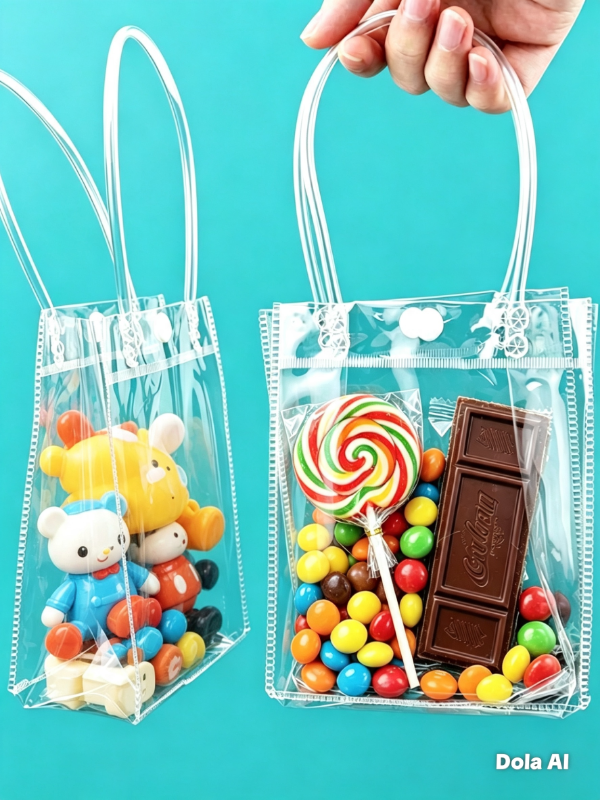 Producto - BOLSA PVC GRANDE -COD. 1645 medida 20x20x MAS MANIJA - 0