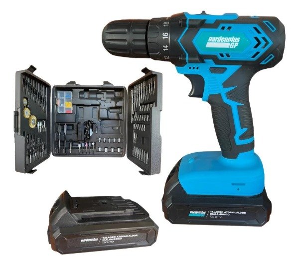 Producto - TALADRO ATORNILLADOR INALAMBRICO GARDENPLUS