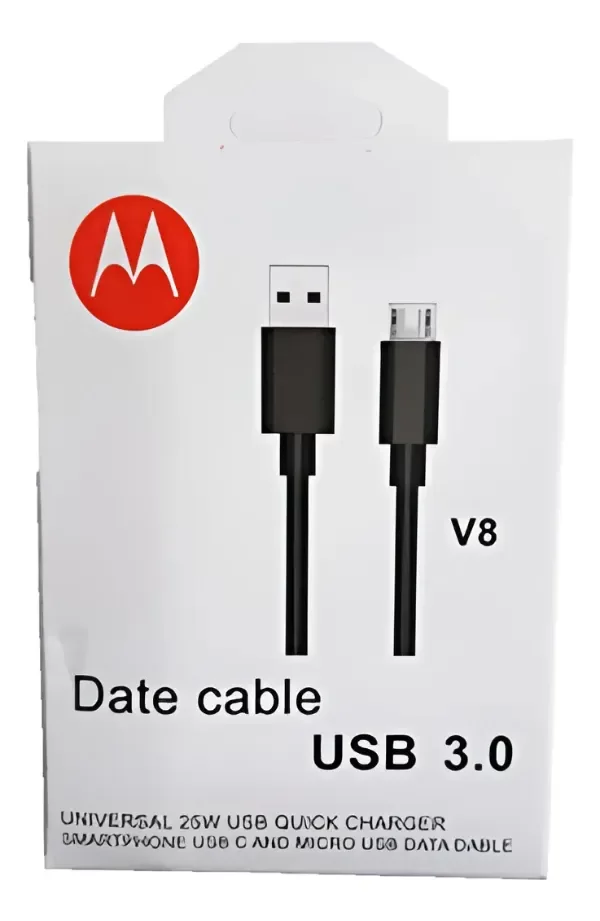 Producto - Cable Motorola Tipo V8 3.0A