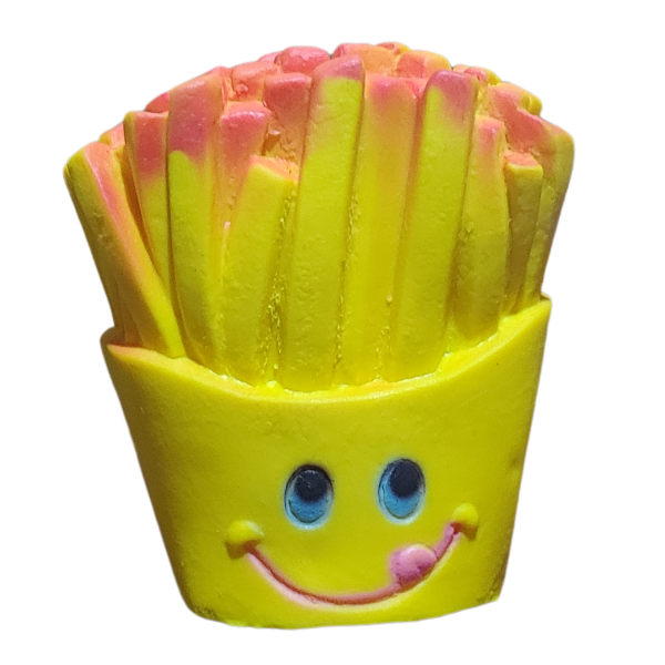Producto - Juguete para perros con chifle sonoro modelo papas fritas con cara - 1