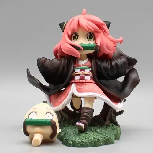 Producto - Diorama Anya x Nezuko - Demon Slayer x Spy x Family - 12cm
