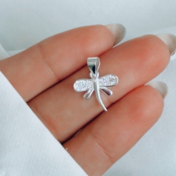 Producto - Dije Libélula Con Microc Cubic Plata 925