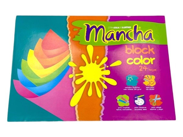 Producto - BLOCK DIBUJO A4 COLOR MANCHA 3258