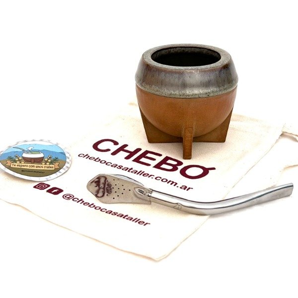 Producto - MATE Esmaltado Xanadu + BOMBILLA + STIKER