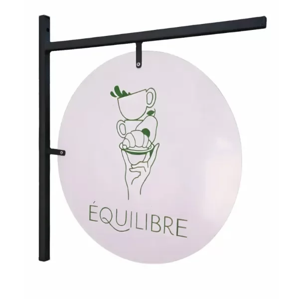 Producto - Cartel Saliente Redondo Plano 60cm