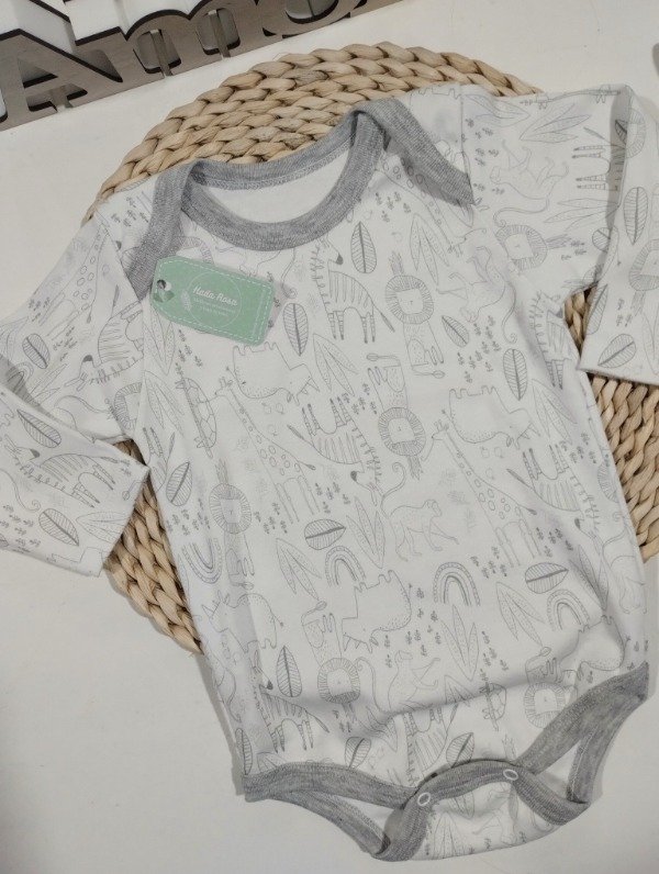 Producto - Body animales gris