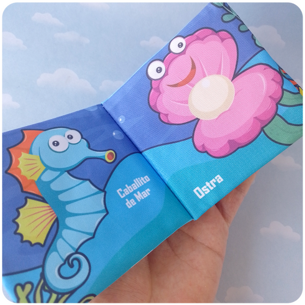 Producto - Libro de Tela Sensorial - Mundo Marino