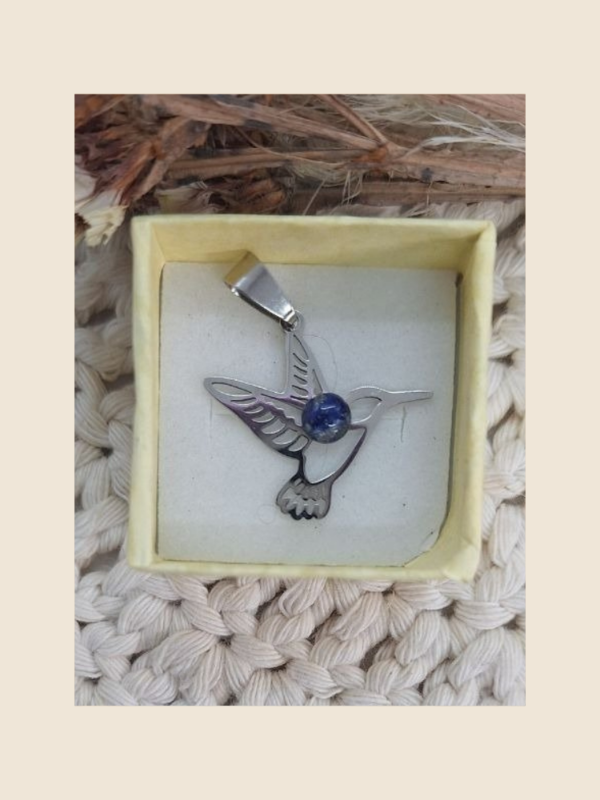 Producto - Dije colibrí "Lapislazuli"