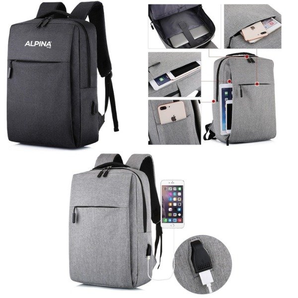 Producto - MOCHILA APLINA C/PORTA NOTEBOOK 16" IMPERMEABLE C/USB