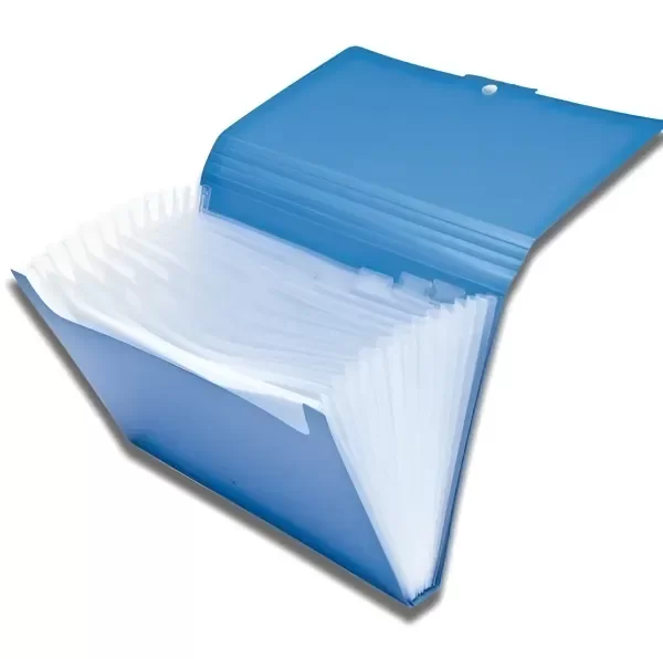Producto - Carpeta Clasificador A4 Combinado con botón y elástico 12 divisiones Verde - 2