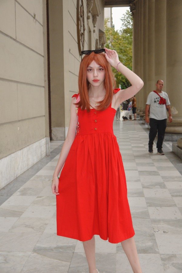 Producto - Vestido Morango rojo