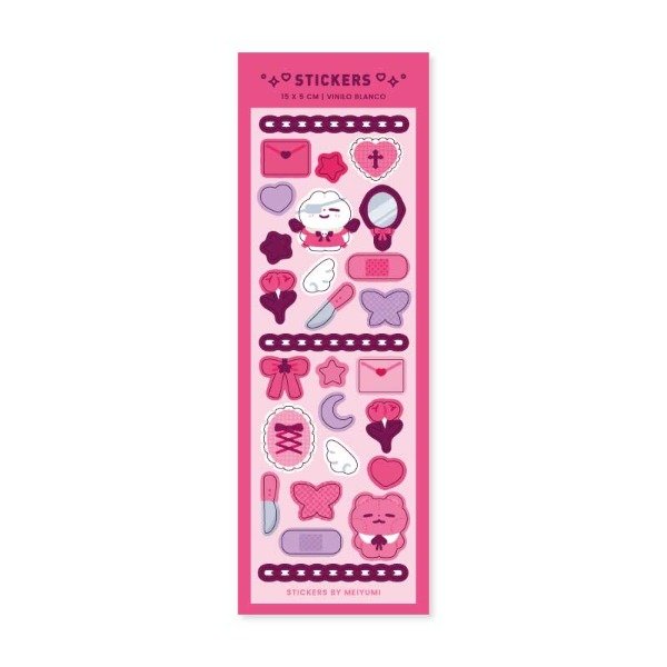 Producto - Plancha de stickers "Not Cute"