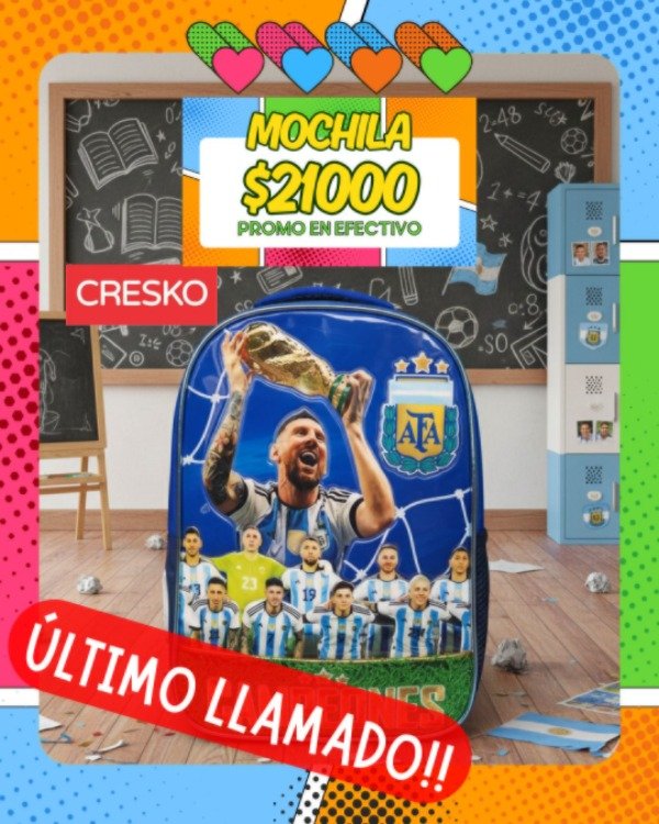 Producto - Mochila Selección Argentina Campeones