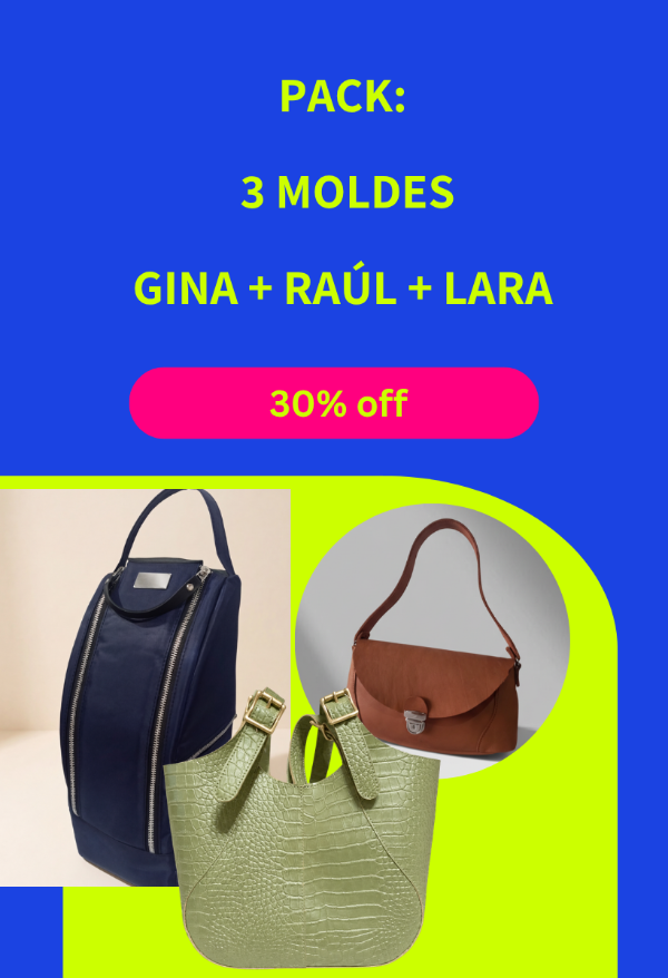 Producto - Pack Colección de 3 moldes en PDF: Gina, Raúl y Lara