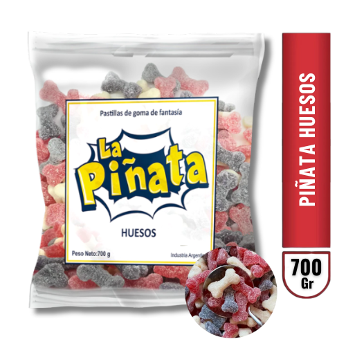 Producto - GOMITAS PIÑATA HUESITOS PAQ. x 700 GR