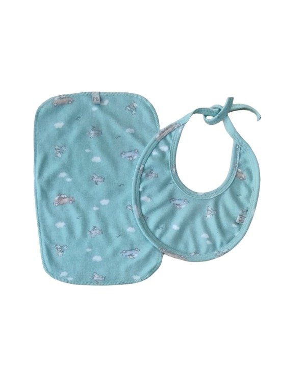 Producto - Babita y babero autitos